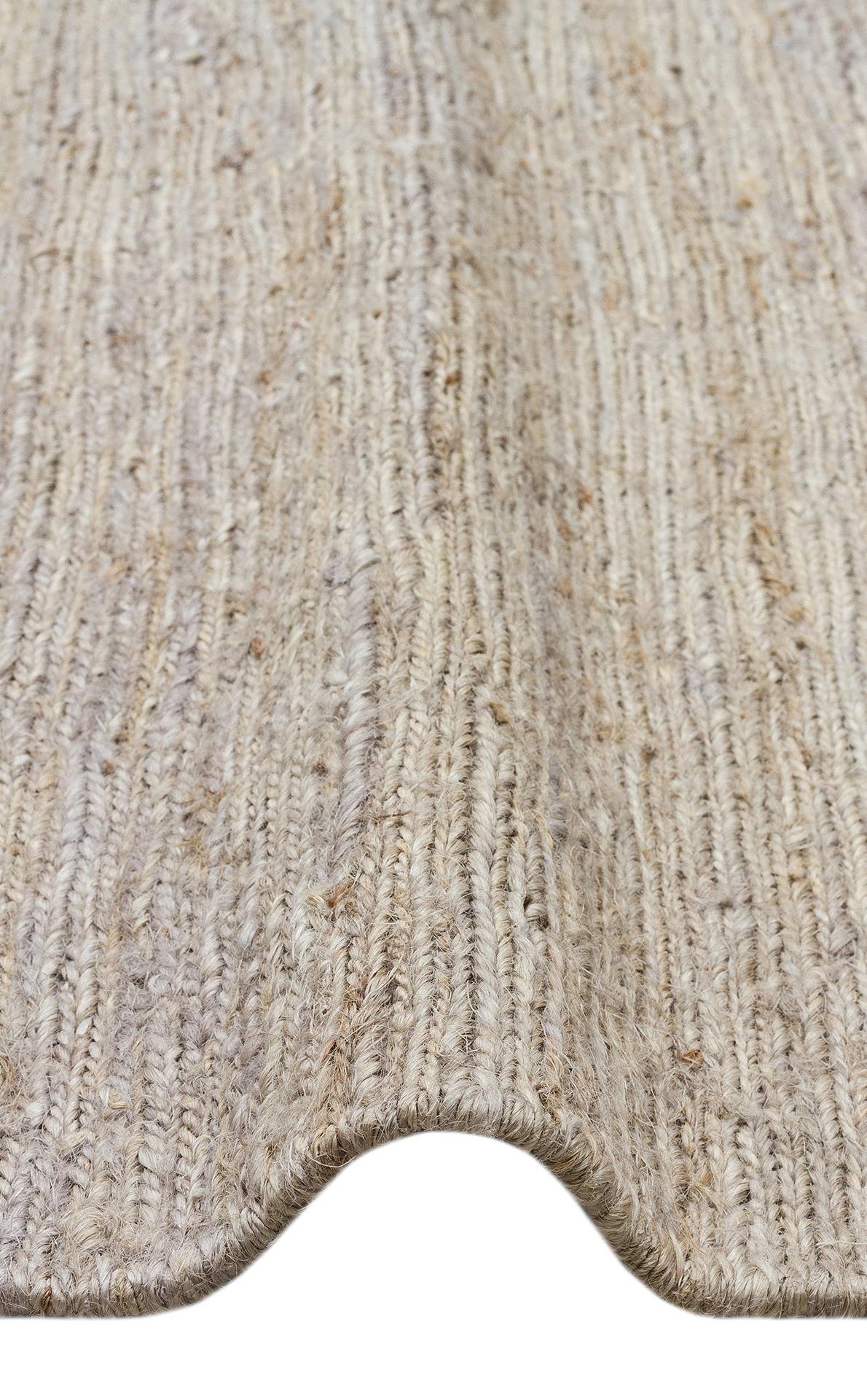 EKO Halı SOUMAK SMK PLAIN GREY Soumak Örgülü Naturel Kendir Halı