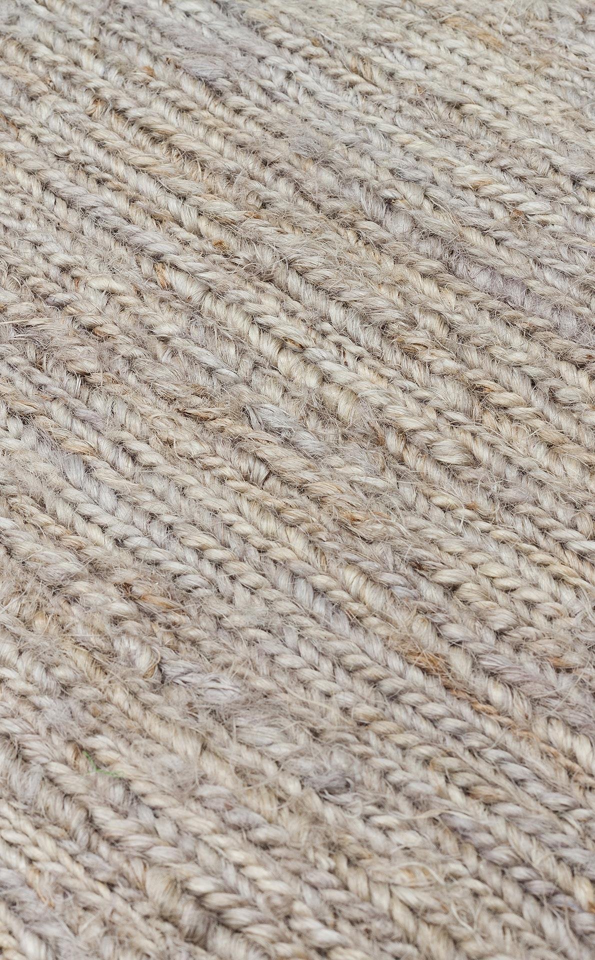 EKO Halı SOUMAK SMK PLAIN GREY Soumak Örgülü Naturel Kendir Halı