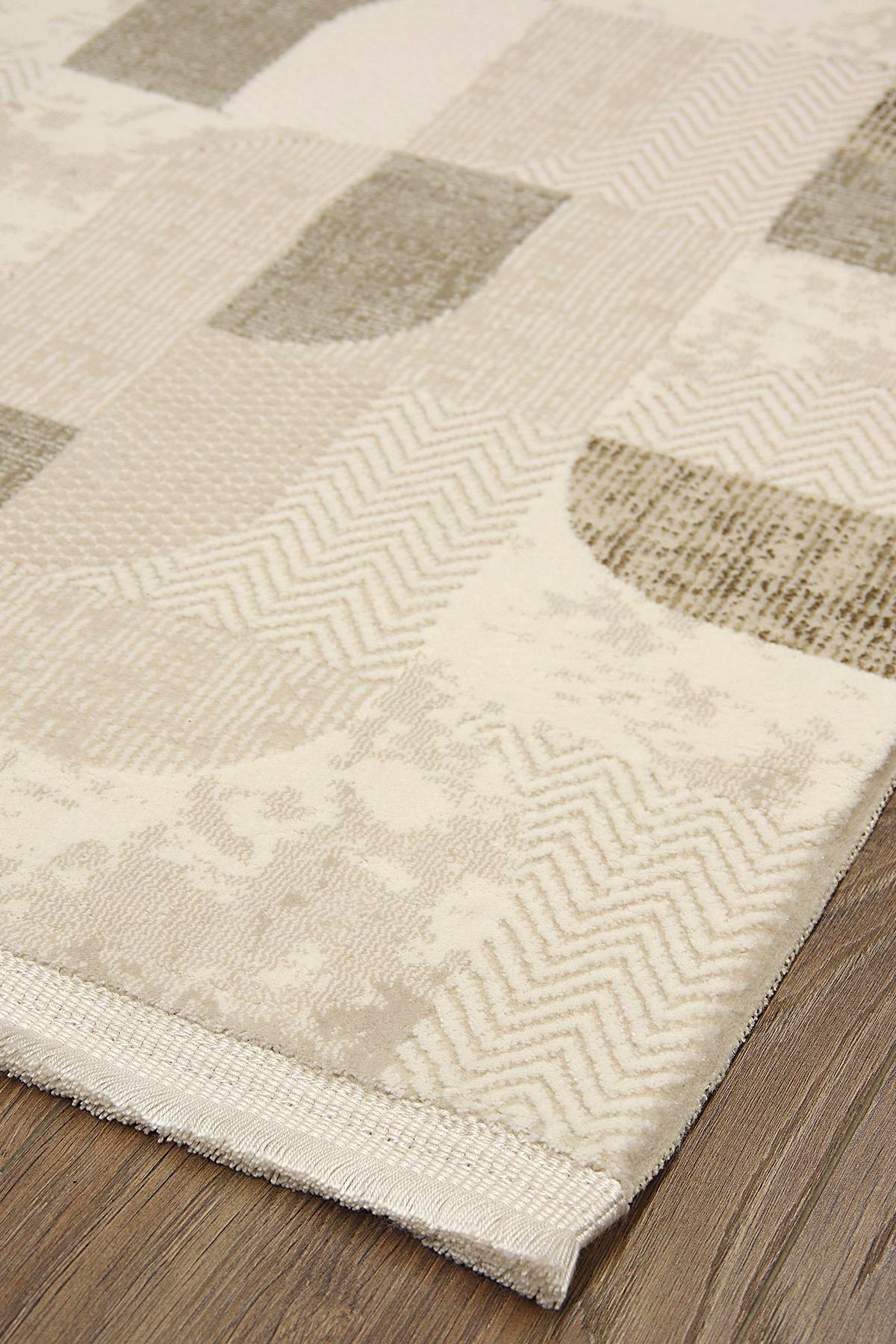 Kashe Halı Harmony 6032 Kahve Salon Halısı Oturma Odası Halısı Koridor Halısı Mutfak Halısı Modern Makine Halısı