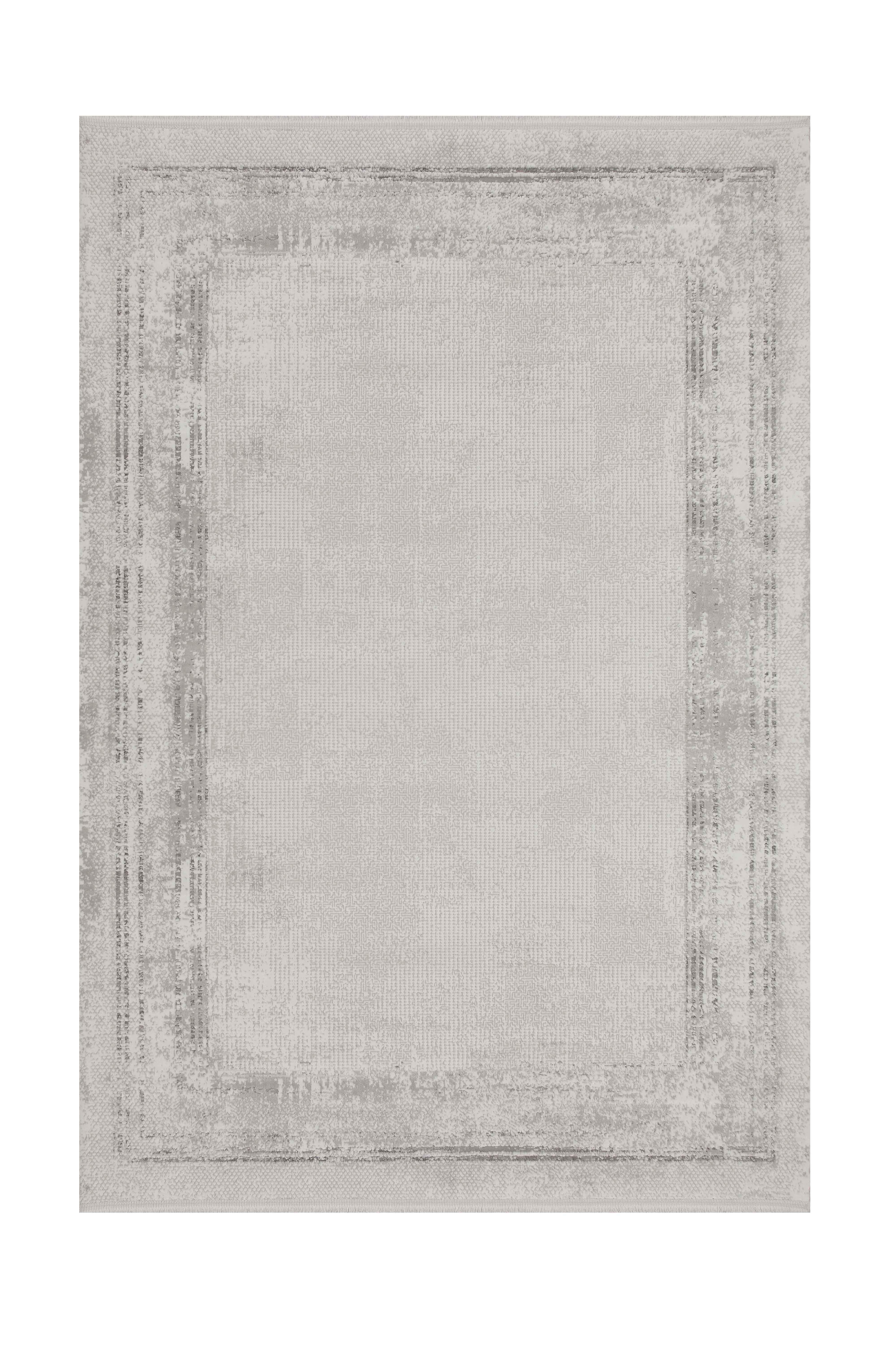 Kashe Halı Harmony 6033 Gri Salon Halısı Oturma Odası Halısı Koridor Halısı Mutfak Halısı Modern Makine Halısı
