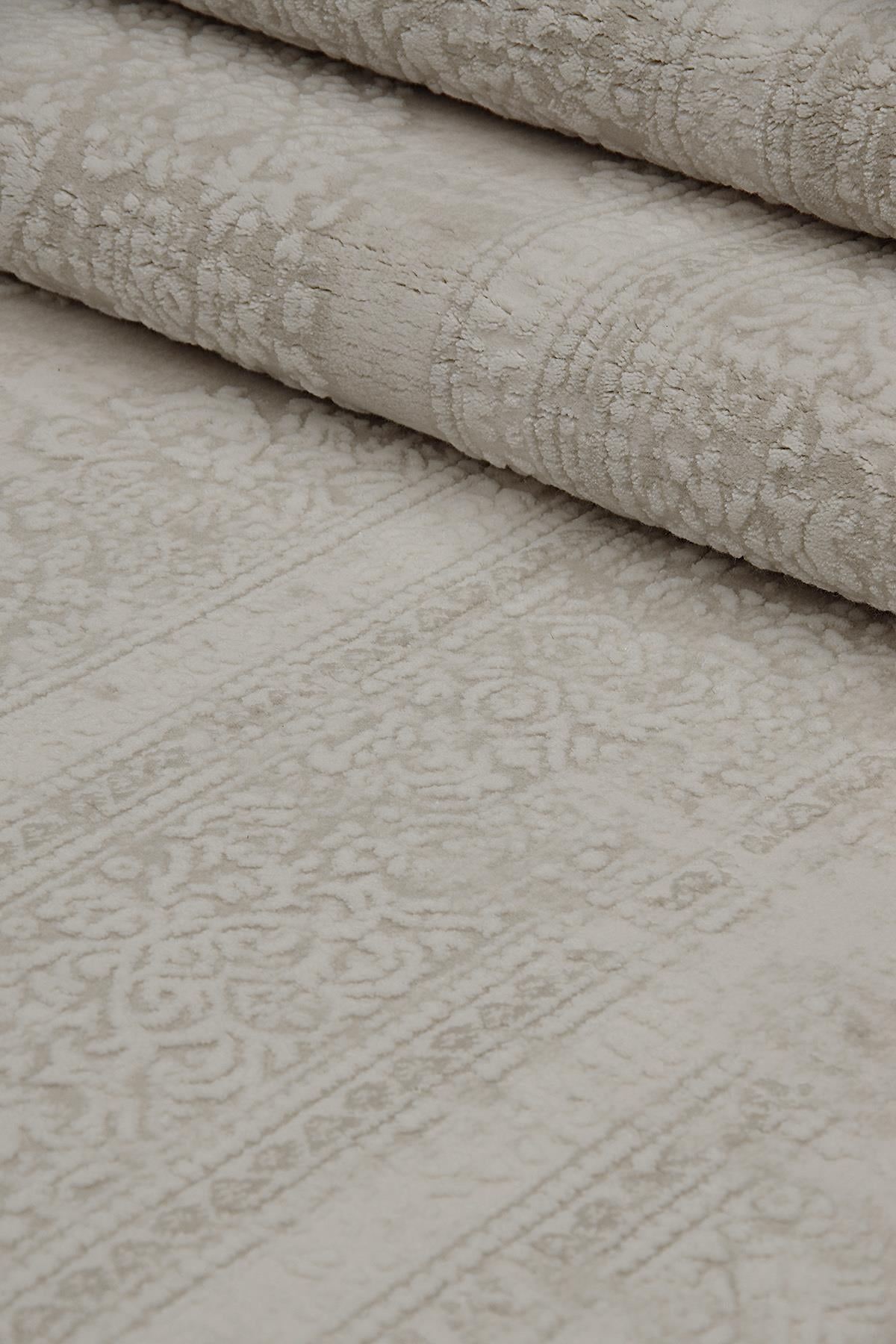 Kashe Halı Harmony 6035 Kemik Salon Halısı Oturma Odası Halısı Koridor Halısı Mutfak Halısı Modern Makine Halısı