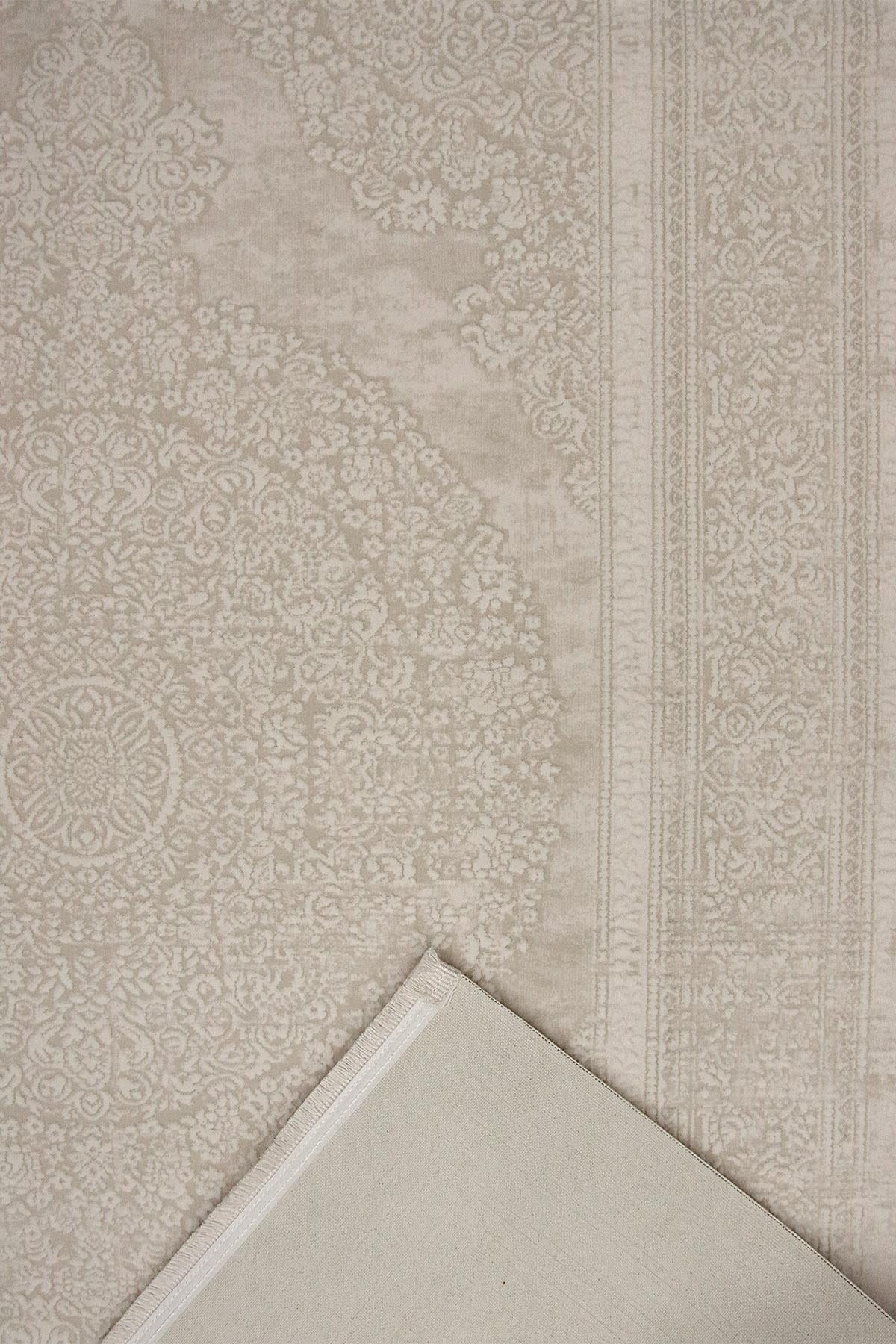Kashe Halı Harmony 6035 Kemik Salon Halısı Oturma Odası Halısı Koridor Halısı Mutfak Halısı Modern Makine Halısı