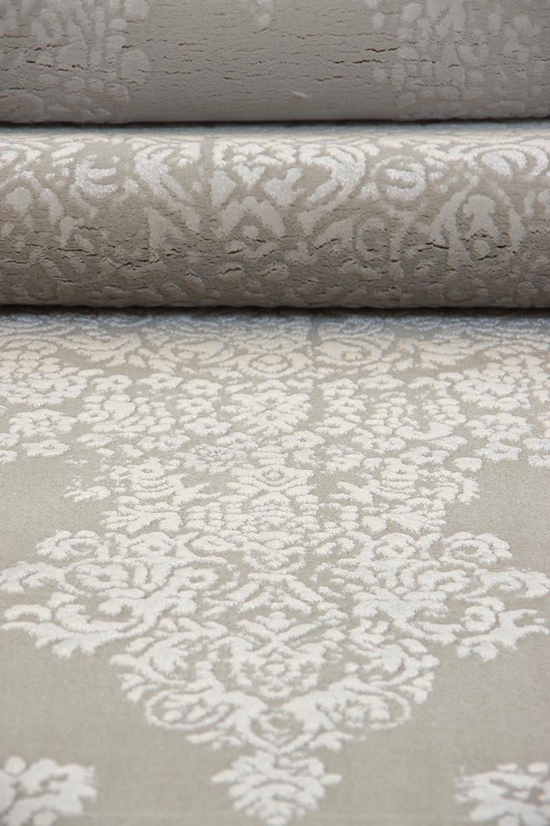 Kashe Halı Harmony 6039 Gri Salon Halısı Oturma Odası Halısı Koridor Halısı Mutfak Halısı Modern Makine Halısı