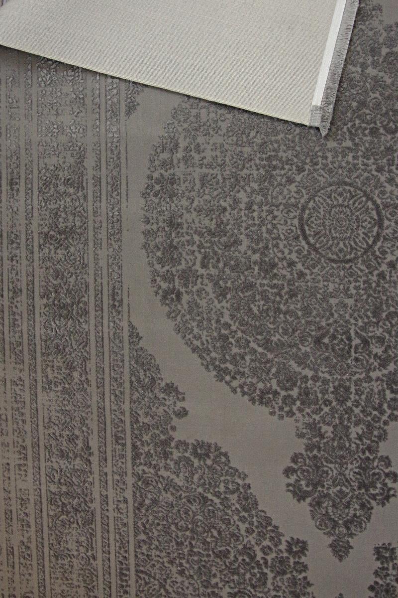 Kashe Halı Harmony 6040 Antrasit Salon Halısı Oturma Odası Halısı Koridor Halısı Mutfak Halısı Modern Makine Halısı