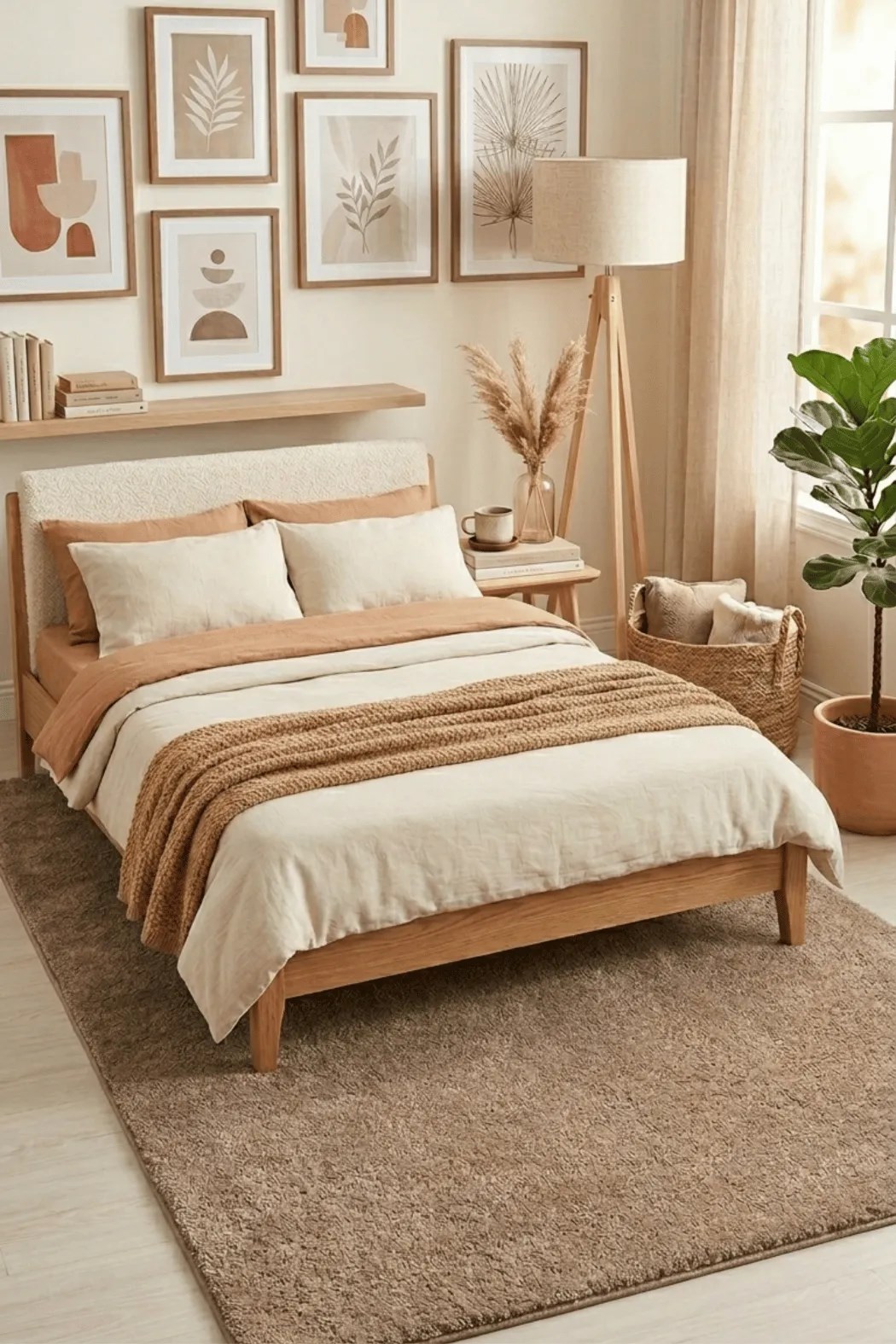 Mars-KAHVE-Premium Kadifemsi Halı Oturma Odası-Salon-Mutfak-Kaymaz Taban -Yıkanabilir-Modern