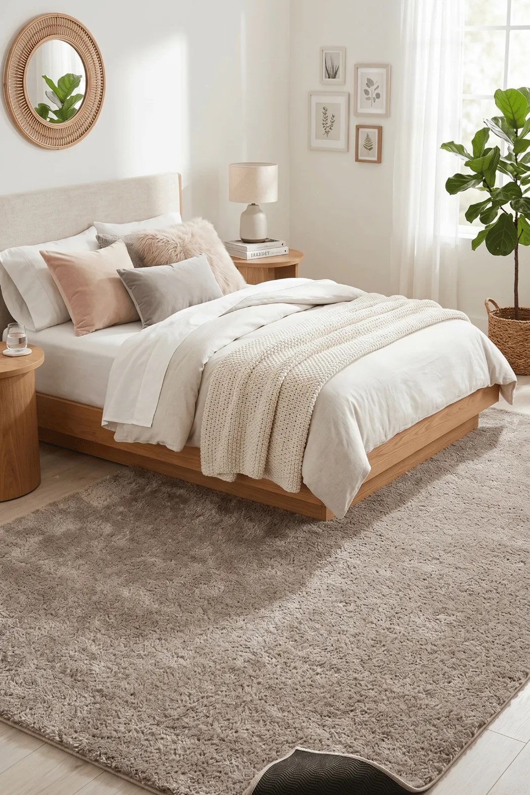 POLY Peluş Halı-Vizon -  Salon-Mutfak-Antre-Oturma Odası-Yumuşak-Kaymaz Taban-Yıkanabilir–Modern-Uygun Fiyat