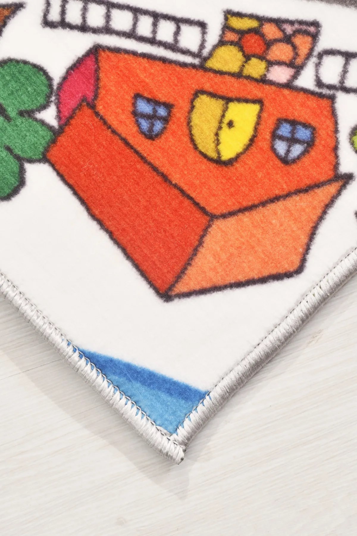 RugKids Halı -Trafik Desenli -Silinebilir-Kolay Temizlenir- Kaymaz Tabanlı - Özel Ölçü