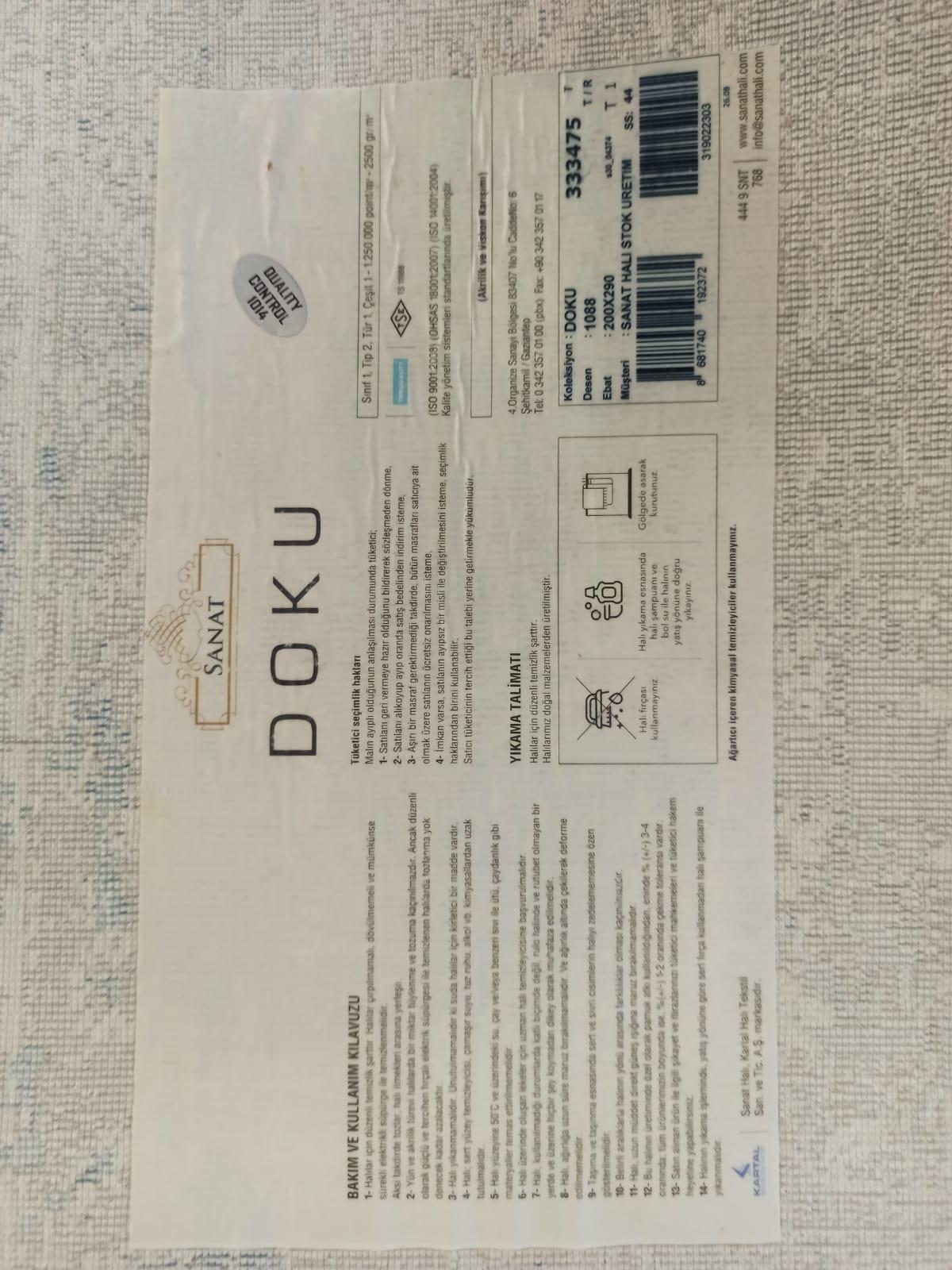 Sanat Halı Doku 1088 Eskitme Desenli Makine Halısı