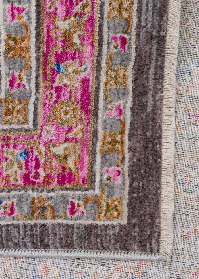 SOFIA SOF 01 MULTY Geleneksel El Dokuması Uşak Halı Desenlerine Sahip Vintage Eskitme Tarzı Salon Halısı Oturma Odası Halısı