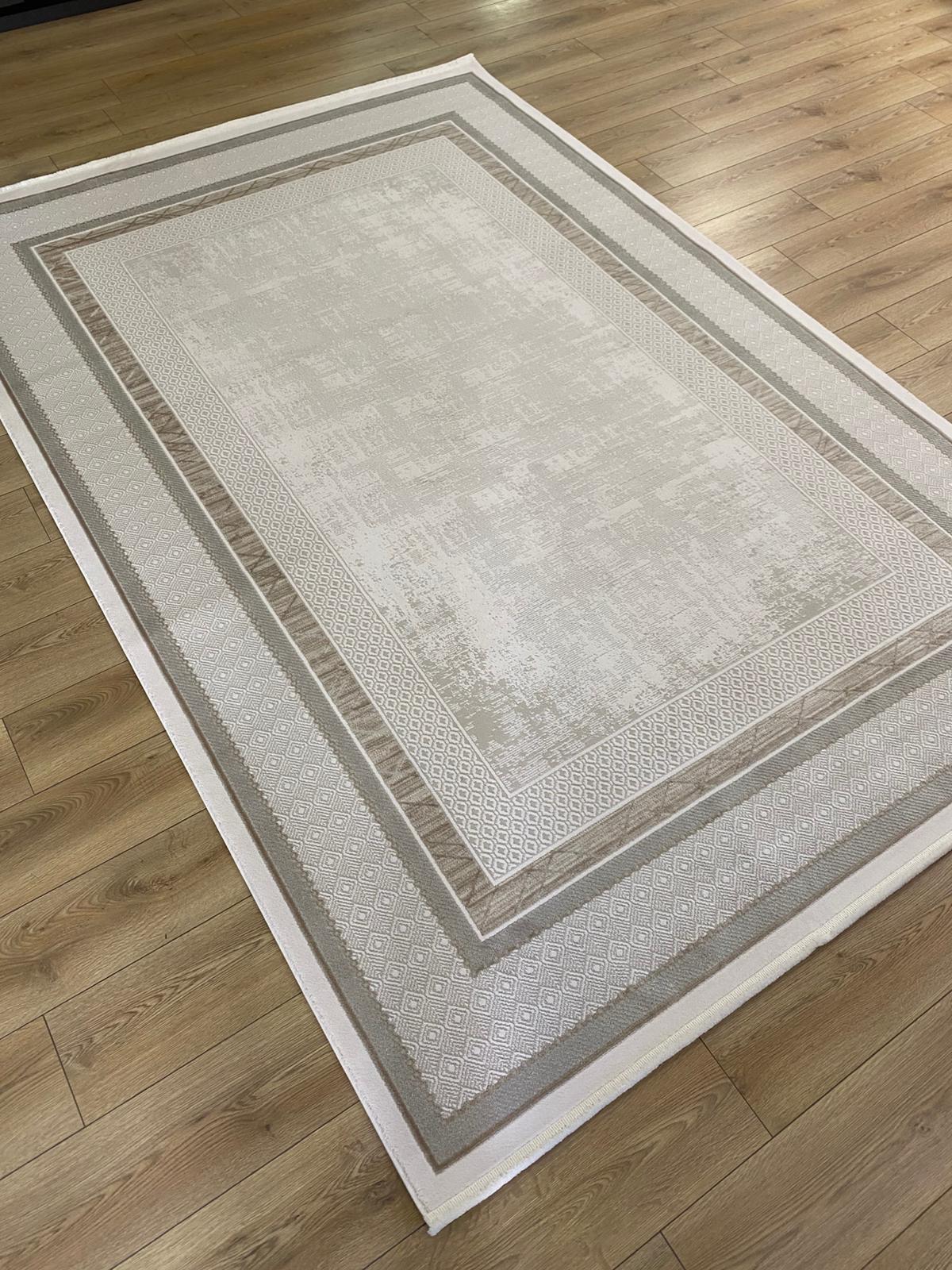 Tuğra Halı Bloom BM06 Krem Bej Salon Halısı