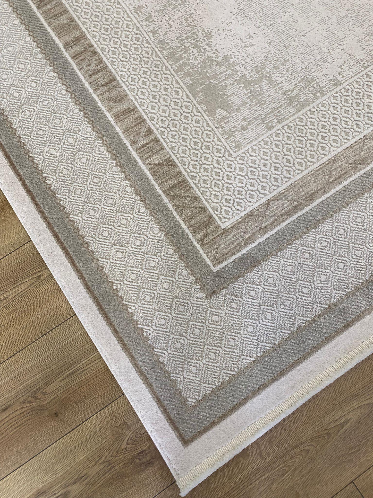 Tuğra Halı Bloom BM06 Krem Bej Salon Halısı