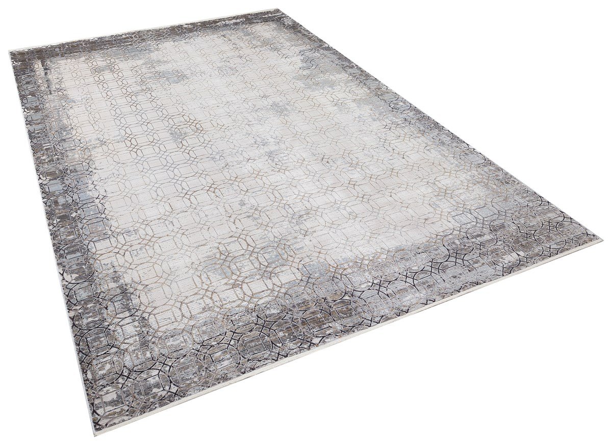 Türkmen Halı Kuvars EG70C Krem Modern Desen Halı