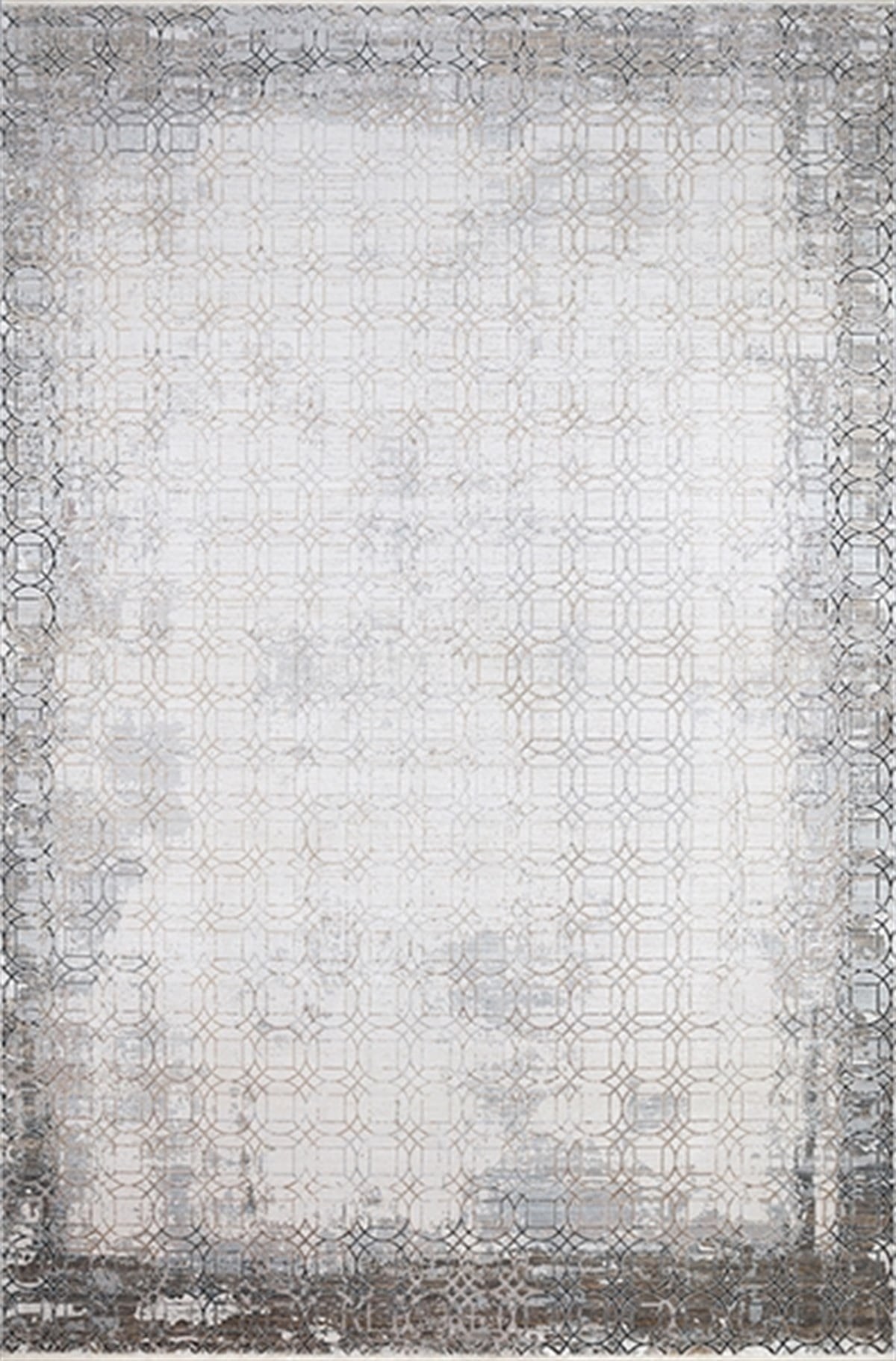Türkmen Halı Kuvars EG70C Krem Modern Desen Halı
