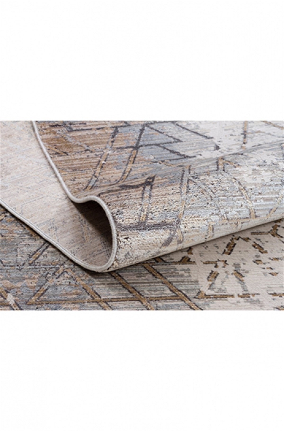 Türkmen Halı Kuvars EH40A Gri Modern Desen Halı