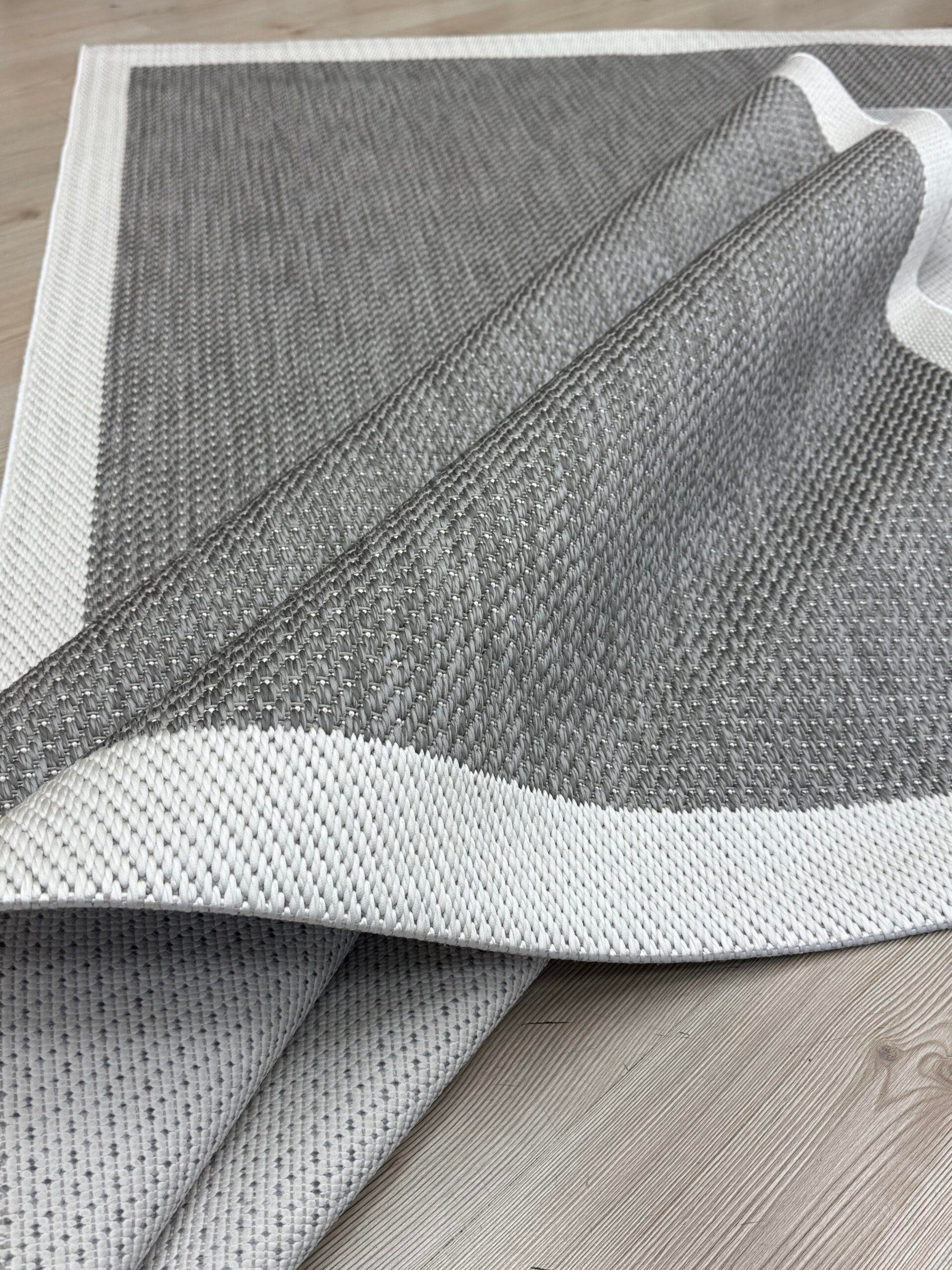 Türkmen Halı SİESTA 1501 Antrasit Polyester Ve Pamuk İplikten Üretilmiş Modern Makine Halısı