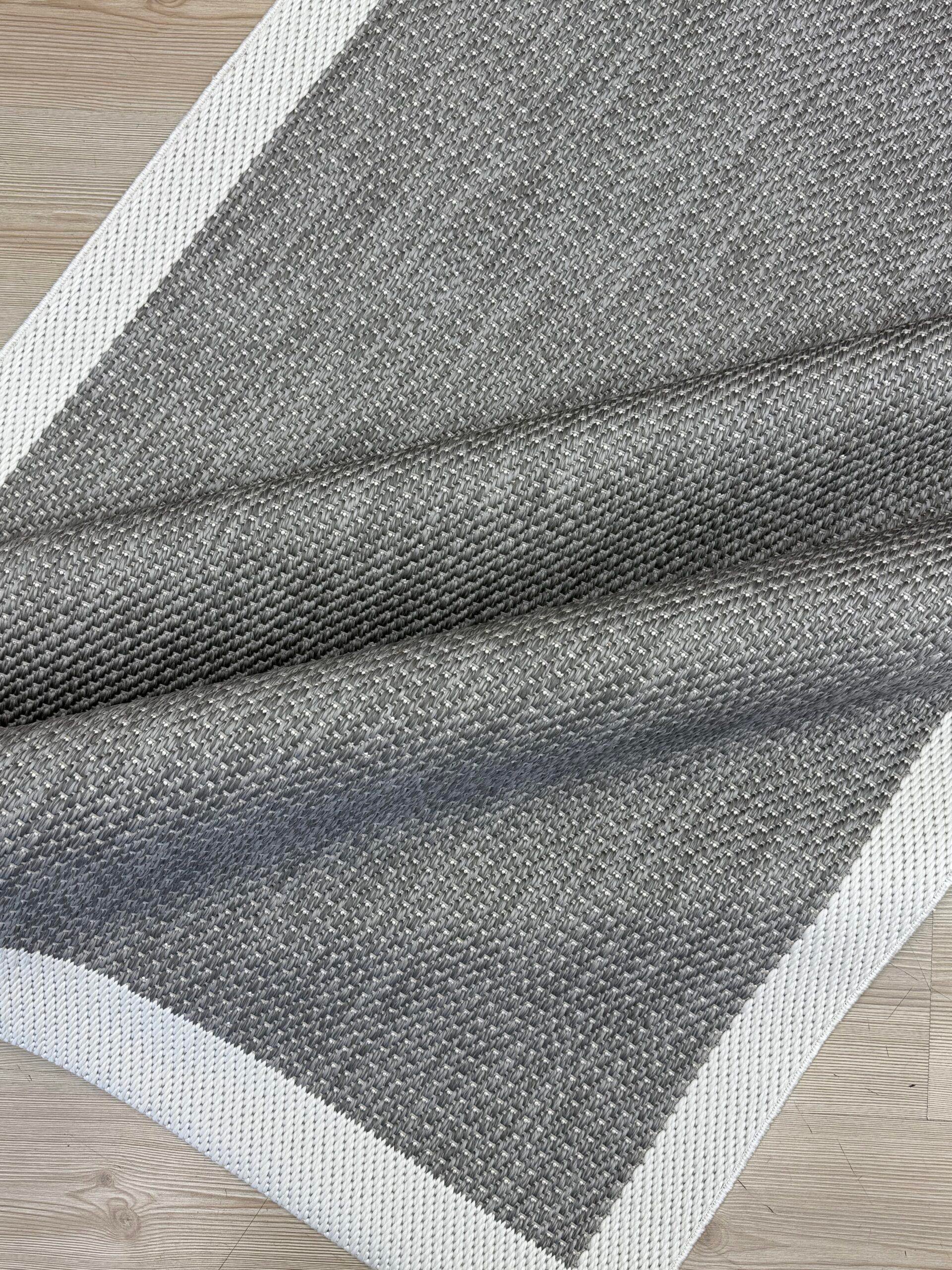 Türkmen Halı SİESTA 1501 Antrasit Polyester Ve Pamuk İplikten Üretilmiş Modern Makine Halısı