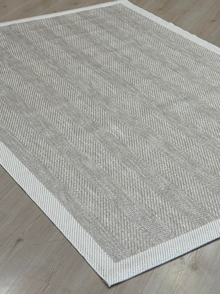 Türkmen Halı SİESTA 1503 Bej Polyester Ve Pamuk İplikten Üretilmiş Modern Makine Halısı