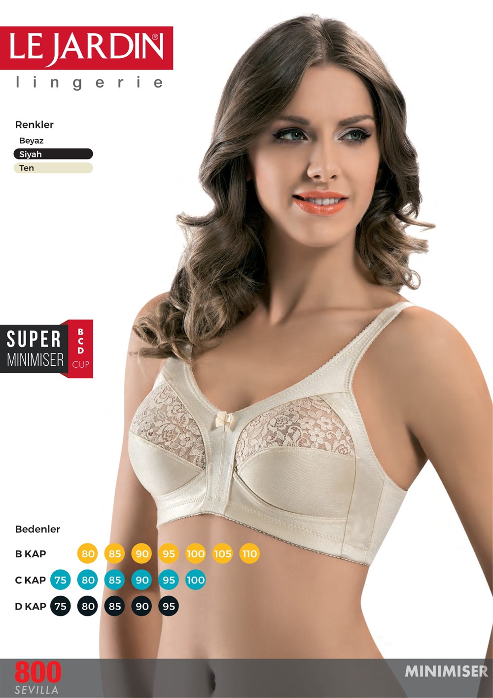 LE JARDİN 800 C-CUP SEVİLLA MİNİMİSER BRA TOPARLAYICI SÜTYEN