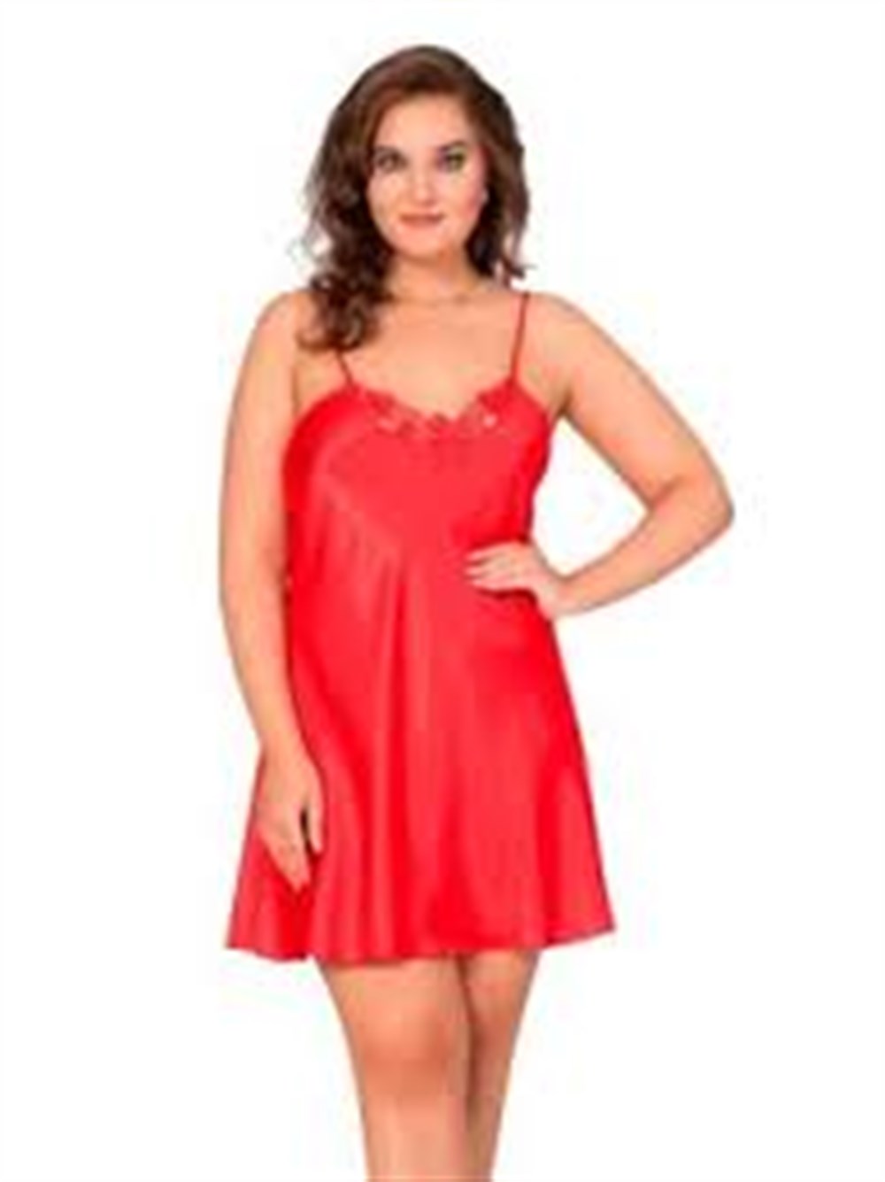 MOONGİRL 10046 BABYDOLL BATTAL BOY SATEN GECELİK 