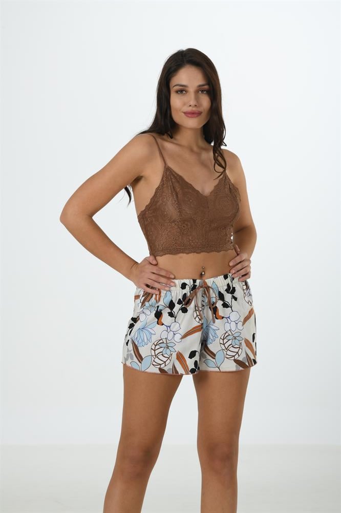 MOONGİRL 569 SATEN BRALEDLİ ŞORT TAKIM 
