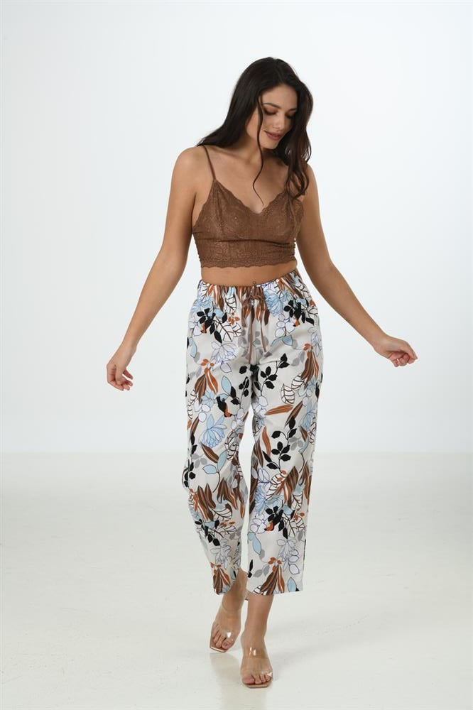 MOONGİRL 570 BRALEDLİ ÜÇLÜ  SATEN PİJAMA TAKIM 