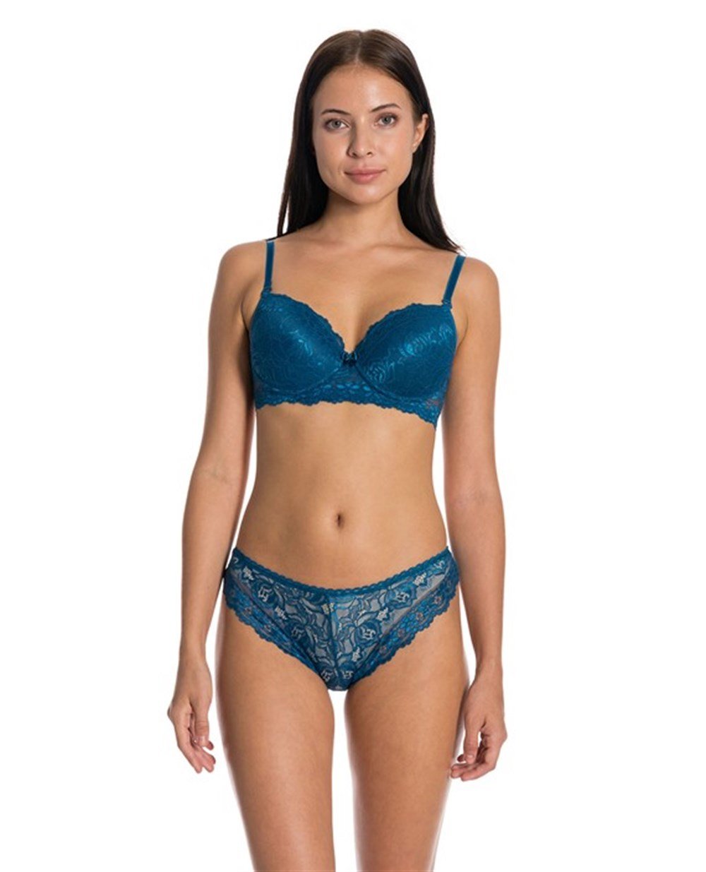 SATİNA 10100 DESTEKSİZ FULL DANTELLİ SÜTYEN TAKIM