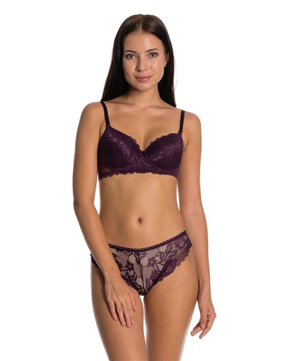 SATİNA 10100 DESTEKSİZ FULL DANTELLİ SÜTYEN TAKIM