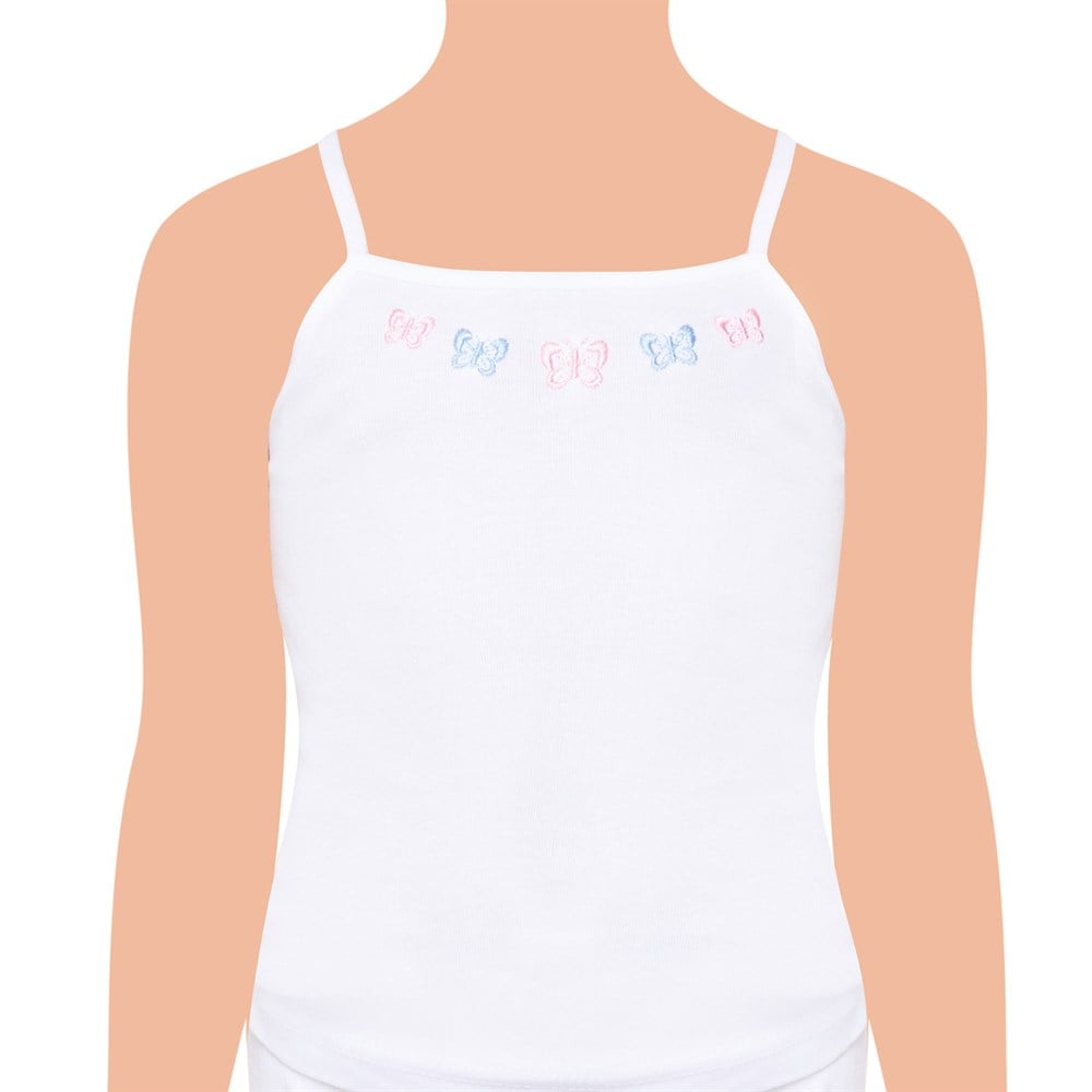 TUTKU 165 KIZ ÇOCUK İP ASKILI İŞLEMELİ ATLET