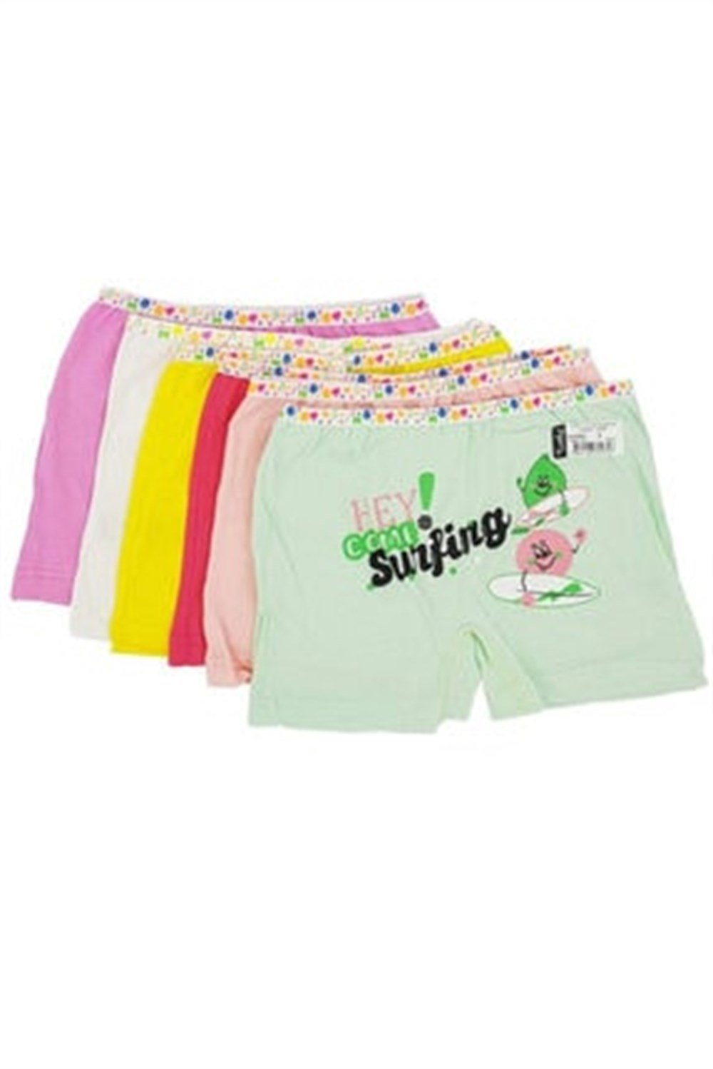 TUTKU 181 KIZ ELASTAN BASKILI ŞORT