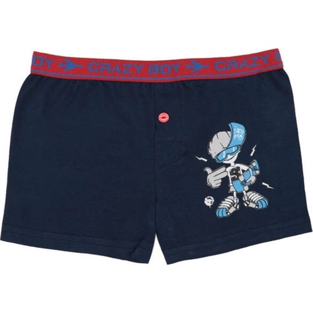 TUTKU 253 ÇOCUK ELASTAN BASKILI BOXER