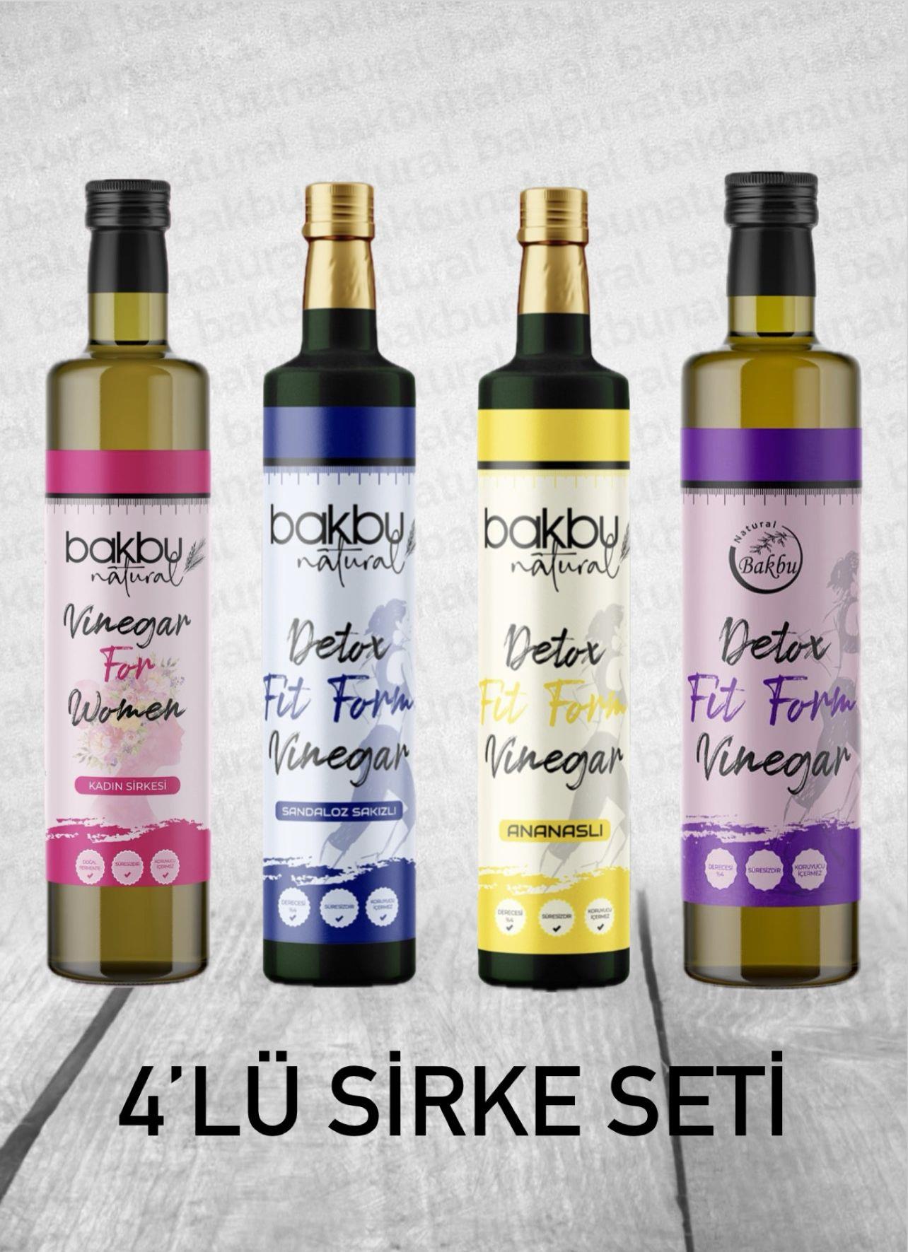  Ananaslı Detox Sirkesi,Sandaloz Sakızlı Detox Sirke, Detox Fit Form Sirke Ve Kadın Sirkesi