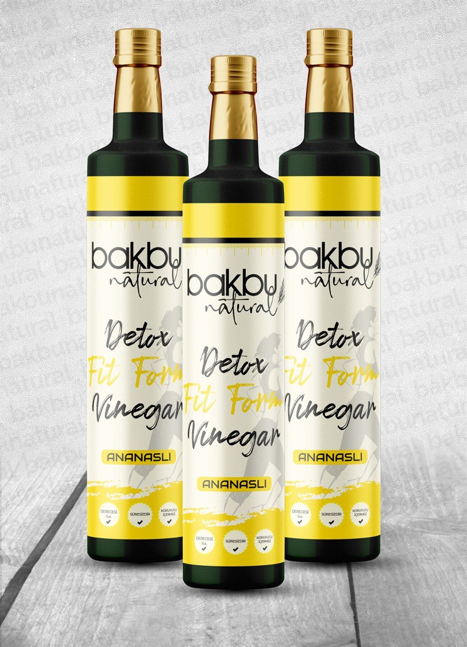  Bakbu Ananaslı Detox Sirkesi 3'lü