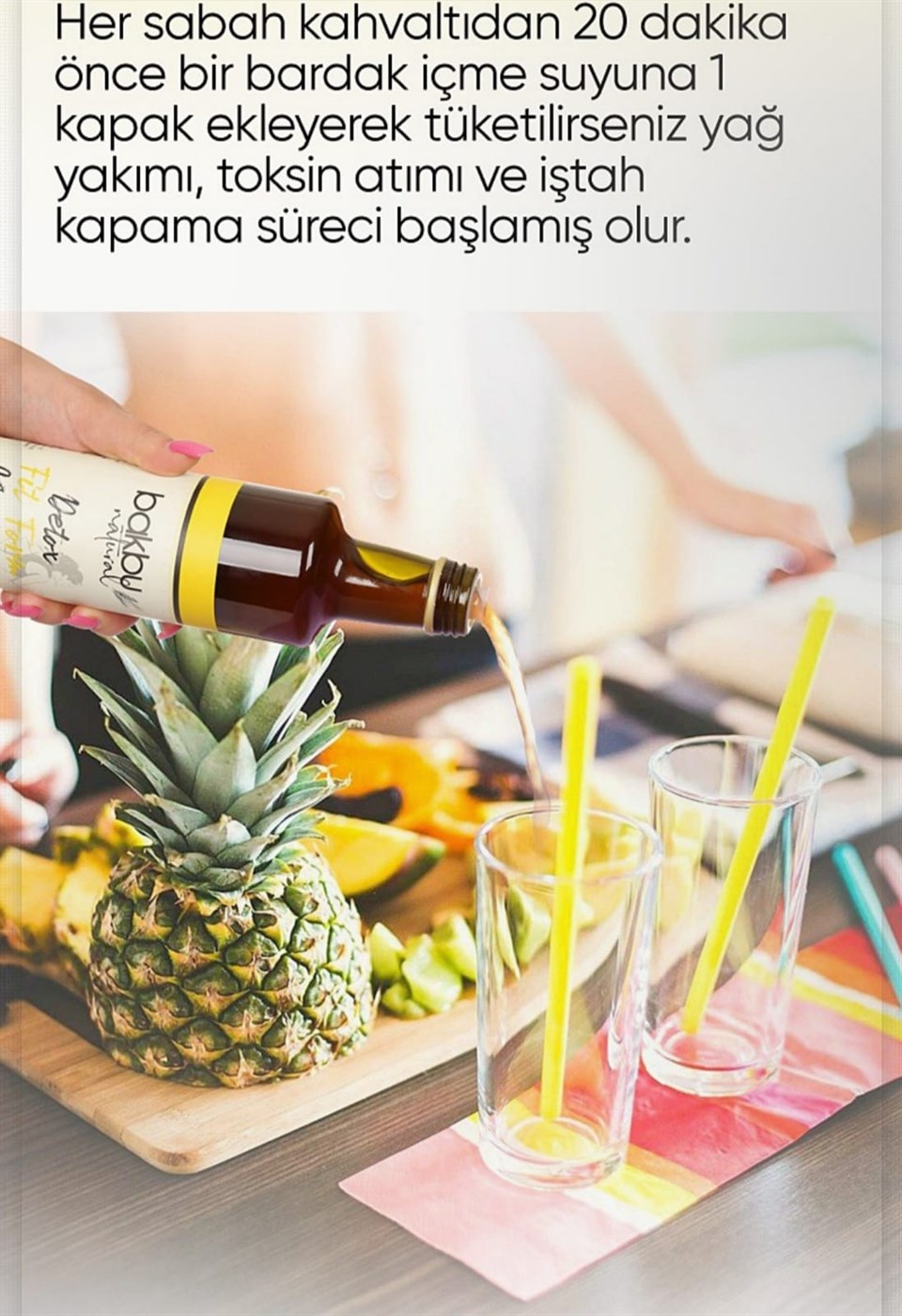  Bakbu Ananaslı Detox Sirkesi 3'lü