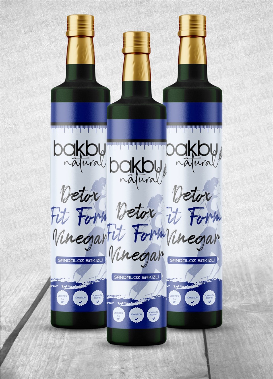  Bakbu Sandaloz Sakızlı Detox Sirkesi 3'lü