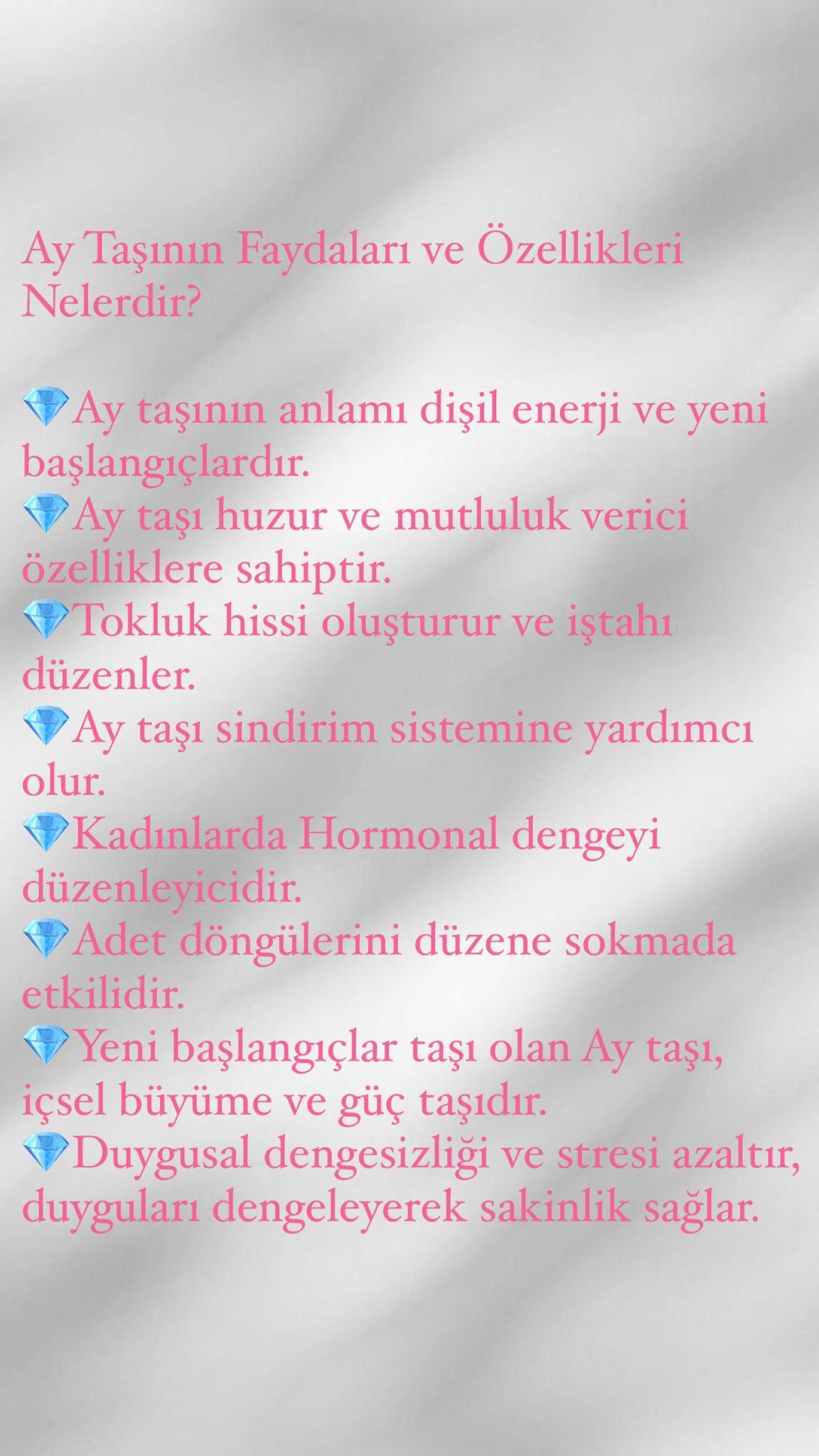 1.Sınıf Kare Kesim Fasetli Aytaşı Kolye (Gold Zincir)