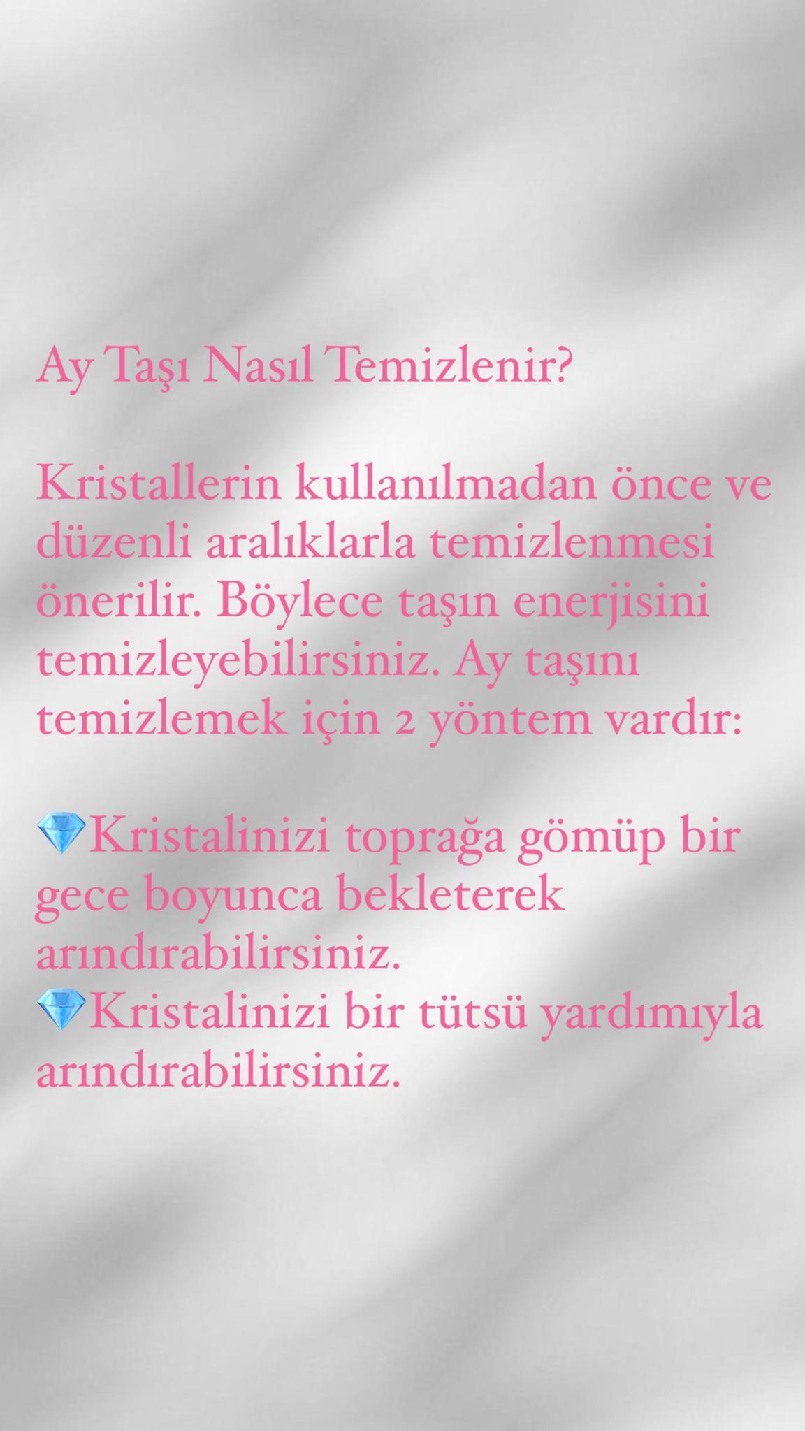 1.Sınıf Kare Kesim Fasetli Aytaşı Kolye ve Bileklik Set(Silver  Zincir)