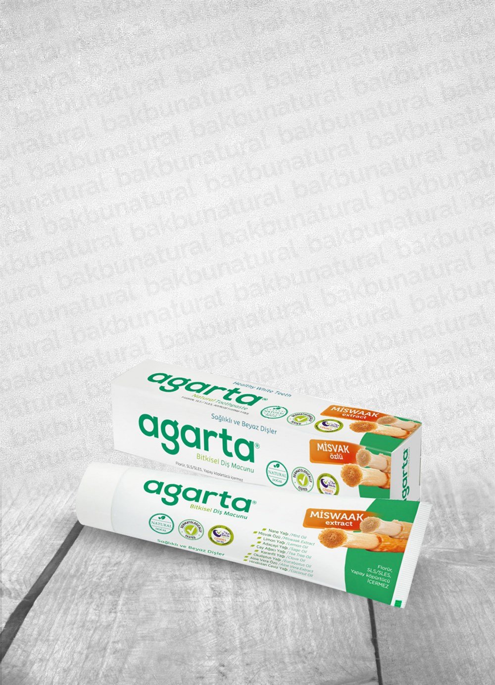 Agarta Misvak Özlü Bitkisel Diş Macunu 100ml