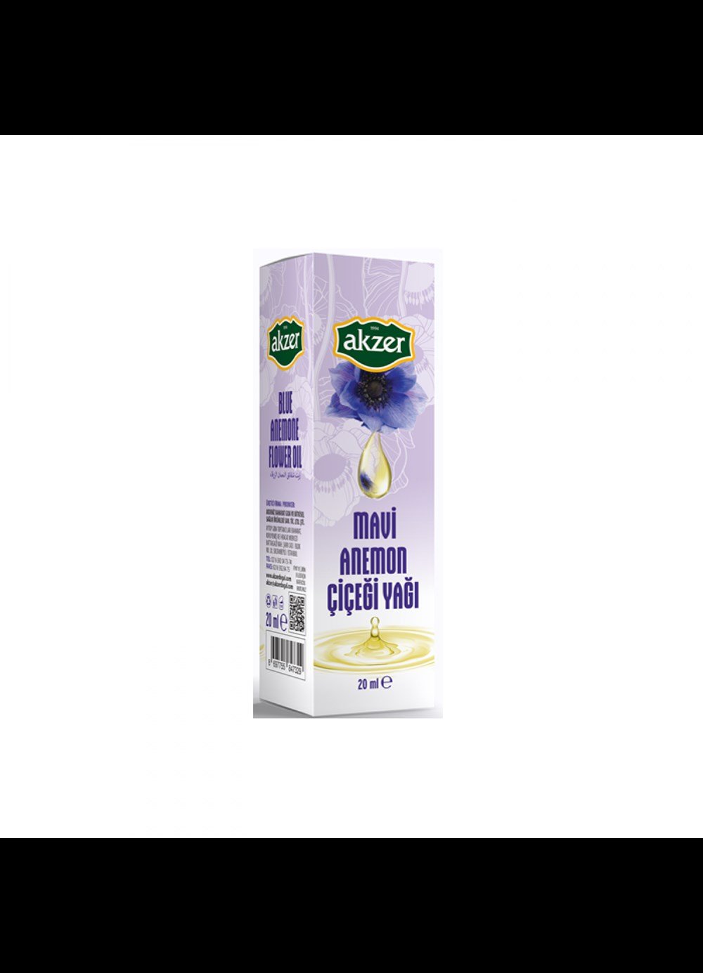 Akzer Mavi Anemon Çiçeği Yağı 20 Ml