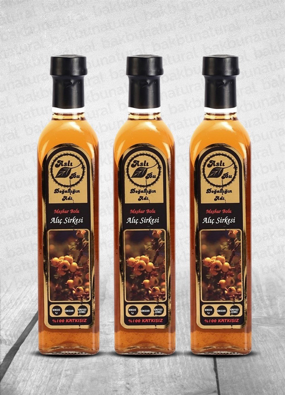 Aslıbu Alıç Sirkesi 3 Lü Set 3*500 Ml