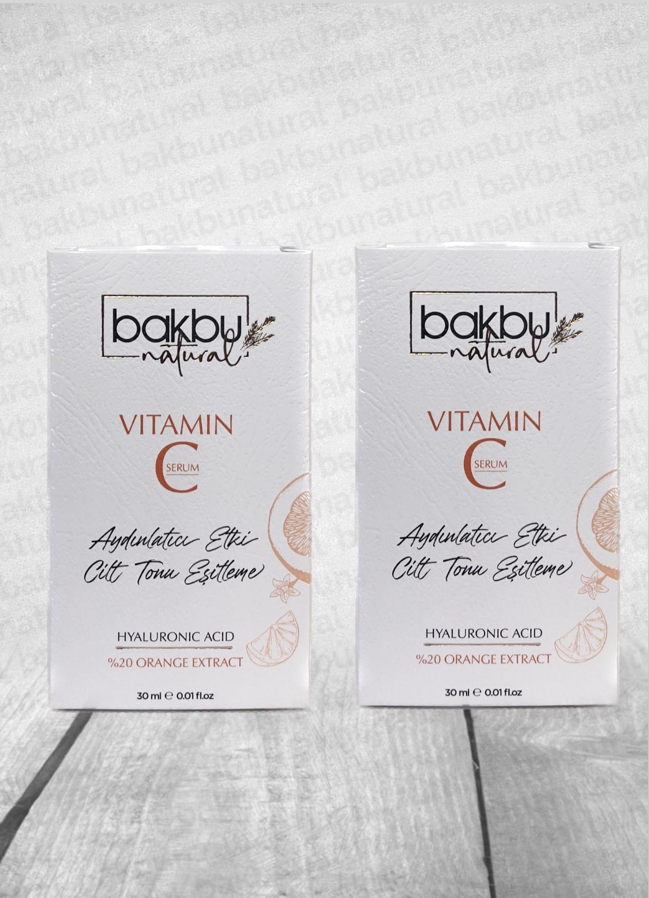 Bakbu 2'li C Vitamin Serumu Aydınlatıcı Ve Cilt Tonu Eşitleğici Etkili 30 ML
