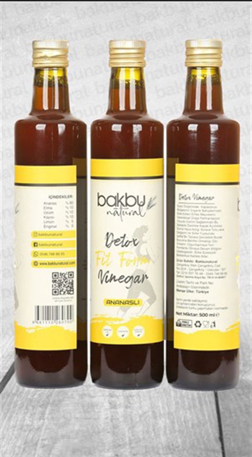 Bakbu Ananaslı Detox Sirkesi