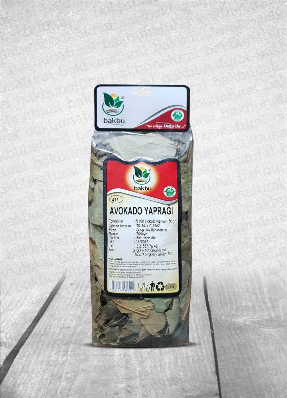 Bakbu Avokado Yaprağı 50gr