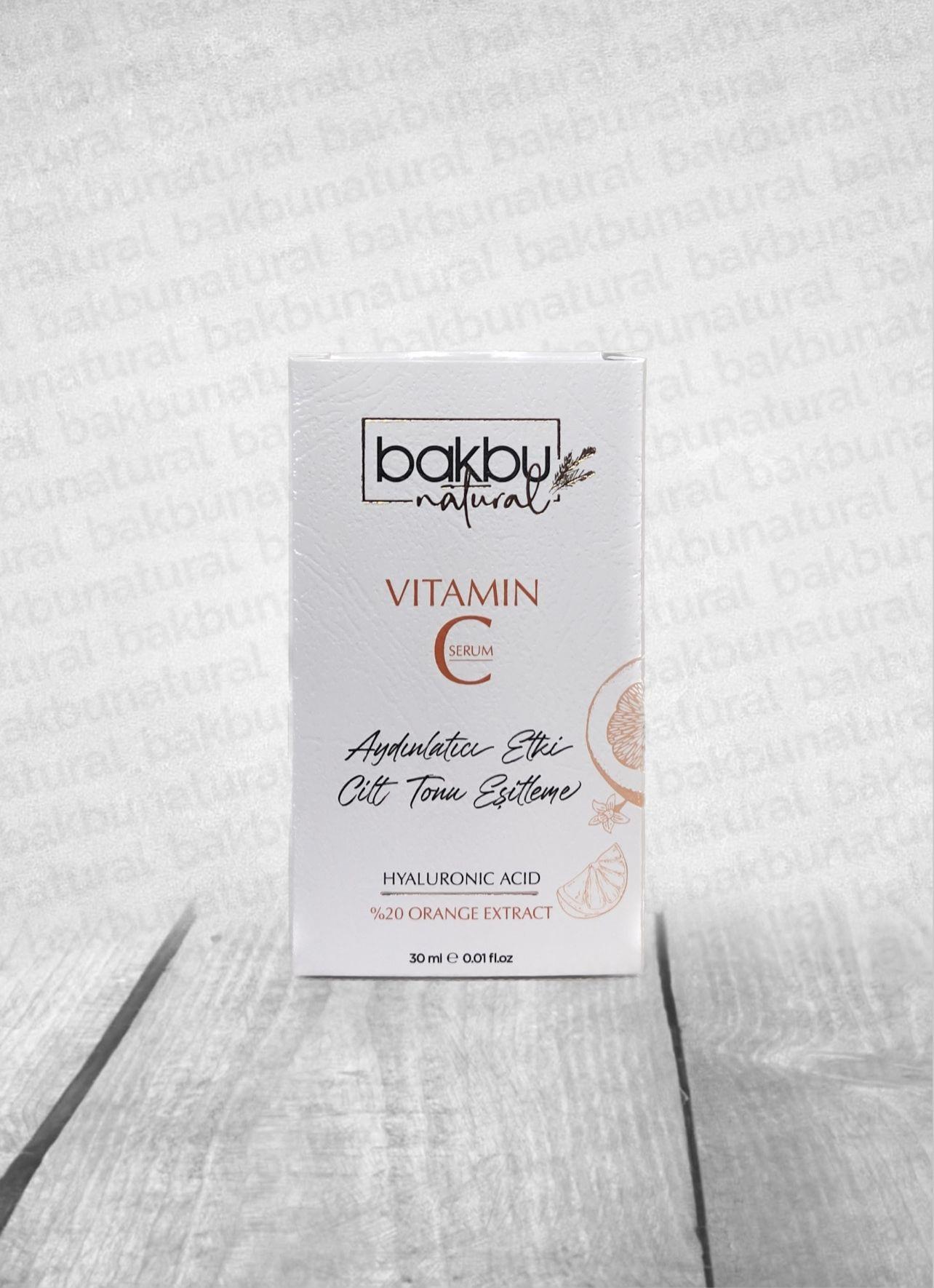 Bakbu C Vitamin Serumu Aydınlatıcı Ve Cilt Tonu Eşitleğici Etkili 30 ML