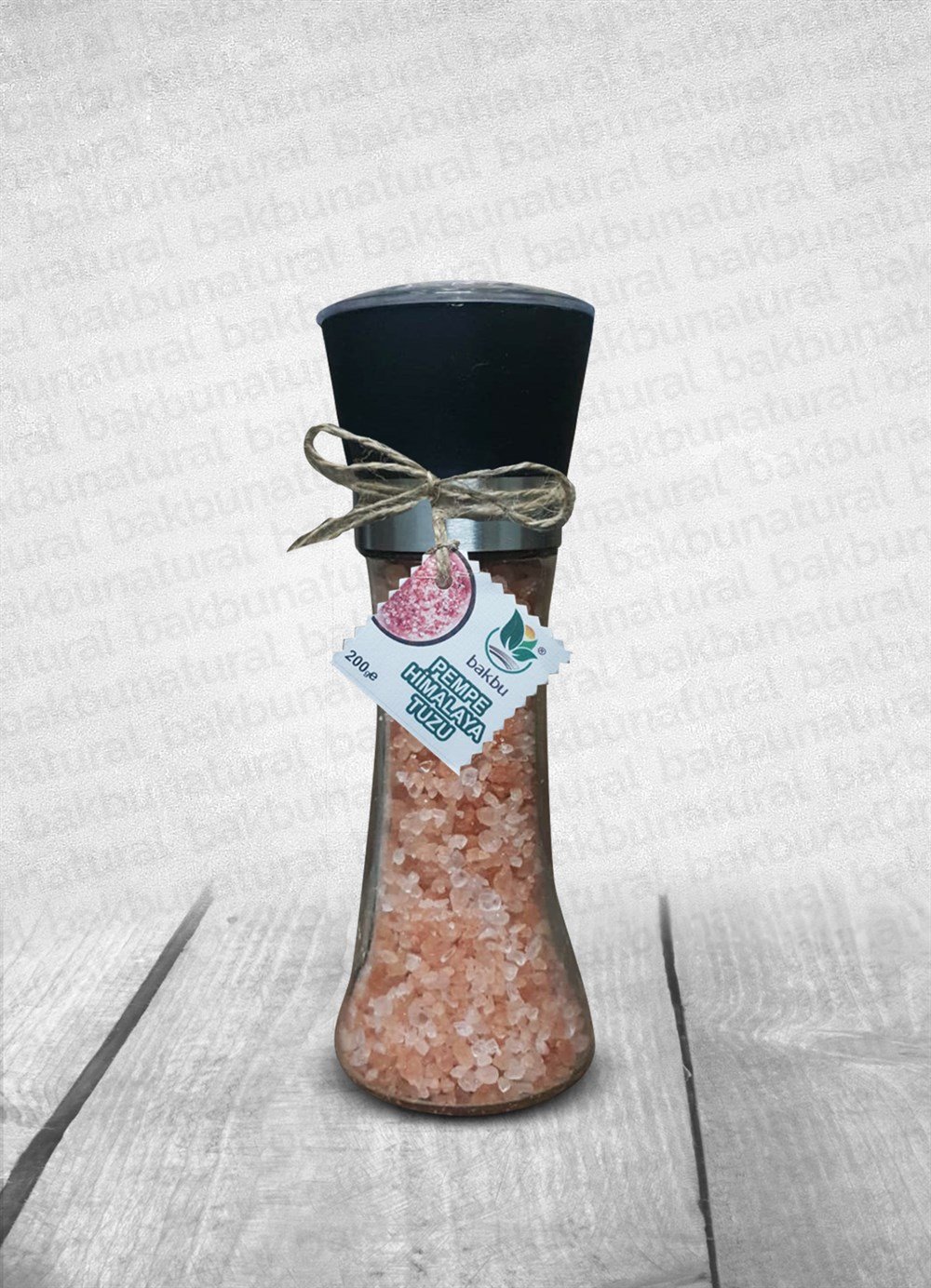 Bakbu Değirmenli Pembe Himalaya Tuzu 200gr Büyük Boy