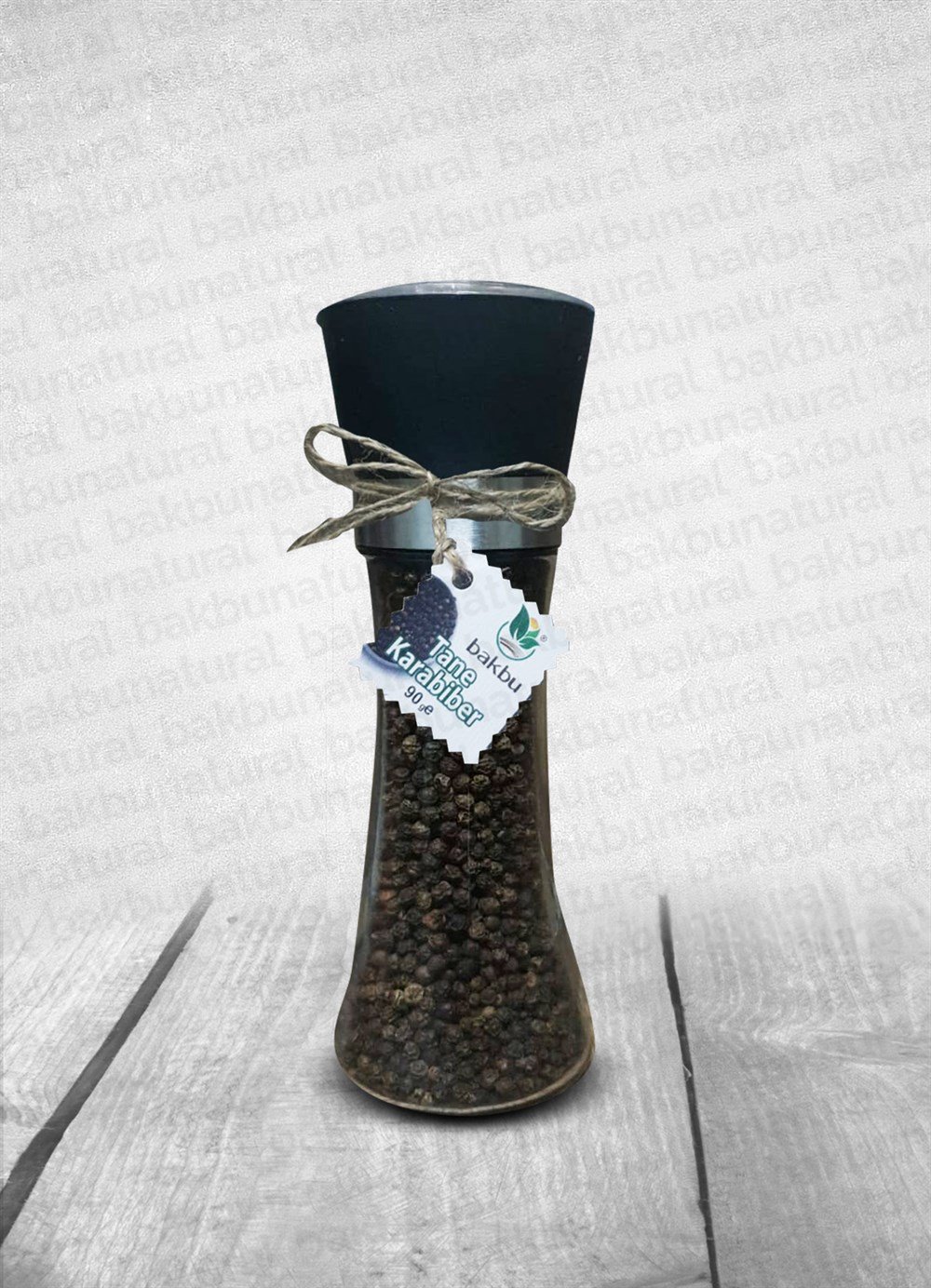 Bakbu Değirmenli Tane Karabiber 90gr Büyük Boy