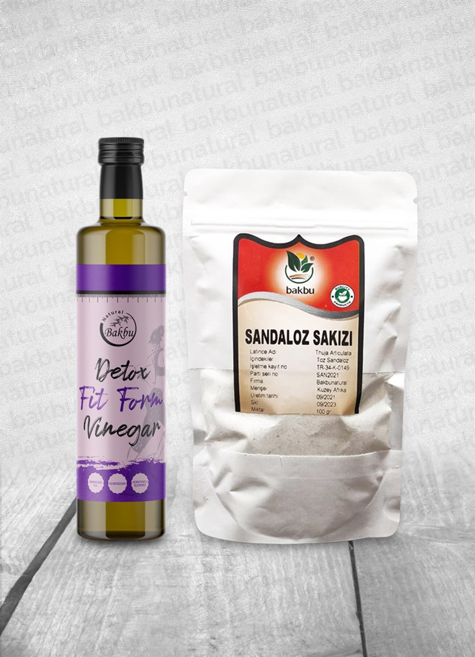 Bakbu Detox Fit Form Sirke Ve Toz Sandaloz Sakızı 100 gr