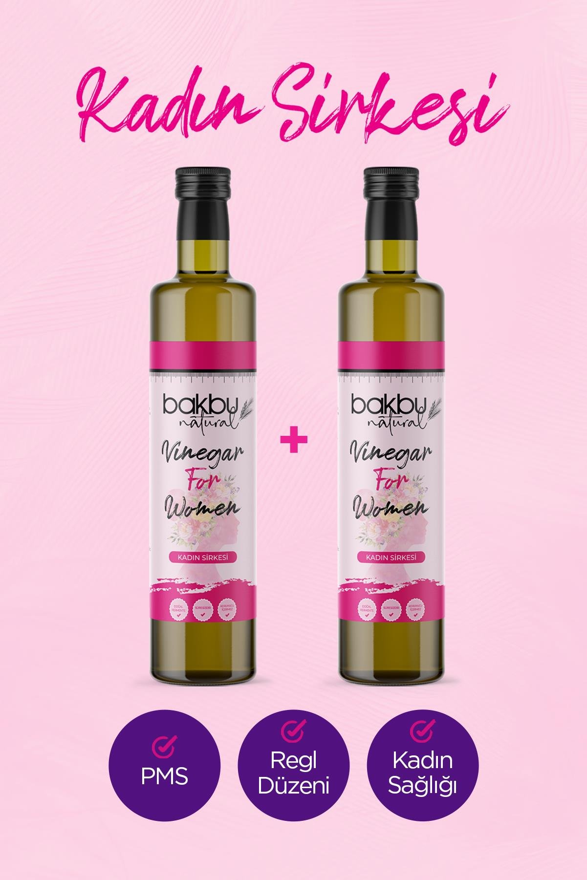 Bakbu Kadın Sirkesi 2'li 500 ML x2 (Reglii düzeni,PMS dönemi Yardımcı)