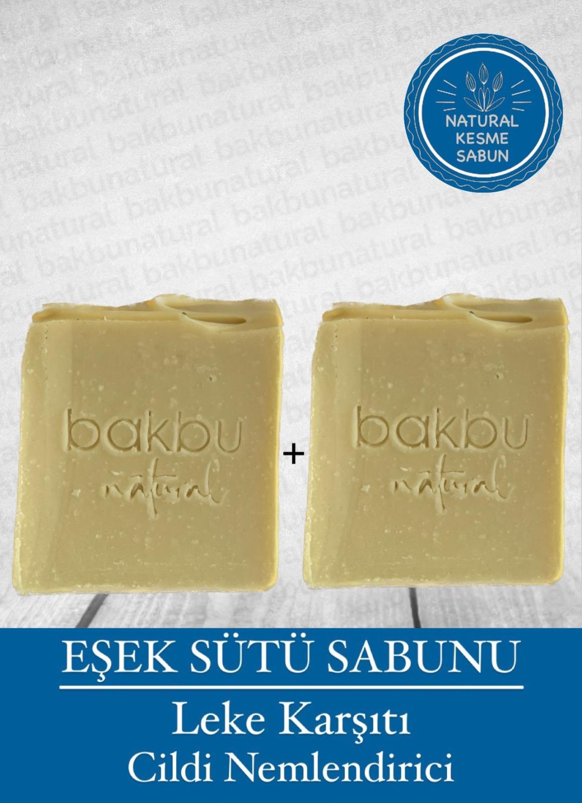 Bakbu Natural Eşek Sütü Kesme Sabun 2'li