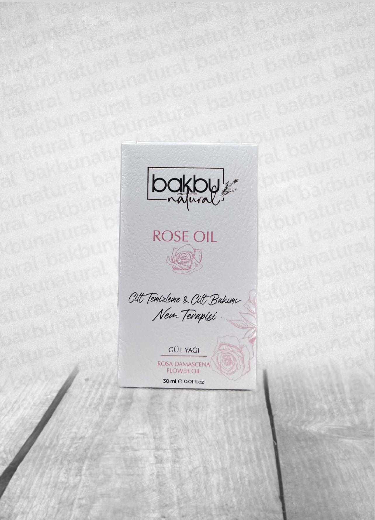 Bakbu Natural Gül Yağ Cilt Temizleme&Cilt Bakımı 30 ML