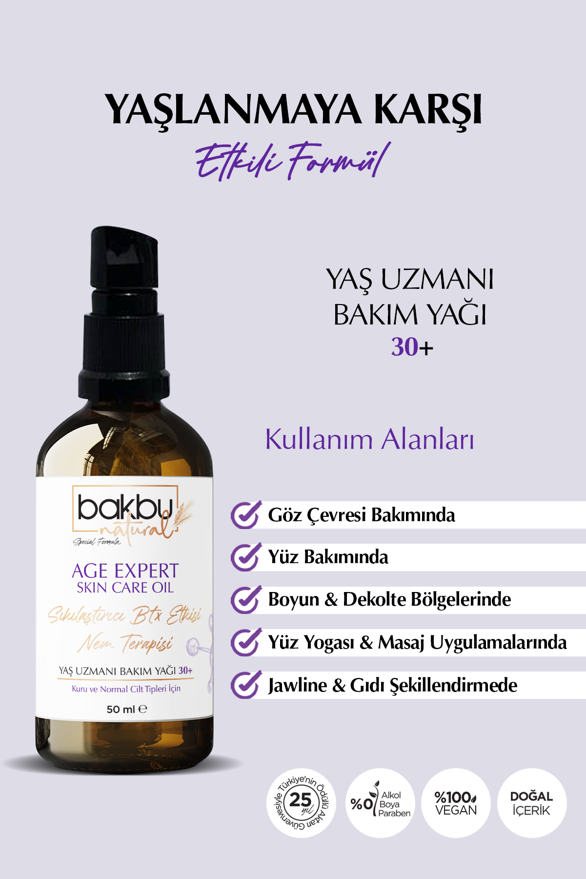 Bakbu Natural Yaş Uzmanı  Anti Aging Etkili Sıkılaştırıcı Yüz Ve Göz Çevresi Boyun Ve Dekolte Bölgesi Bakımında Etkili  Bakım Yağı, Aveturin Guasha Masaj Taşı Ve Face Roller Masaj Taşı